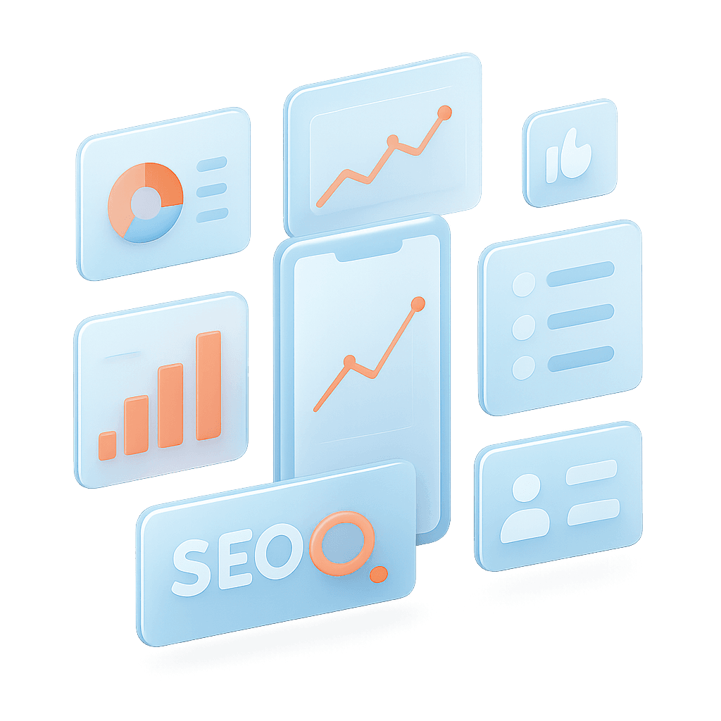 Analytics dashboard illustrating local business growth